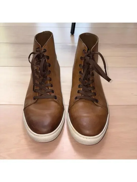 Thursday Boot Co Premier High Top Sneaker Brown Leather Men’s Size 9 - Picture 5 of 8